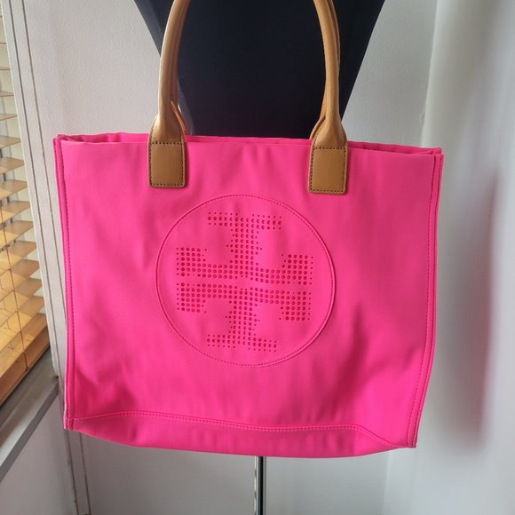 Tory Burch Handbags - (Pre-Owned) Tory Burch – Ella Pink Neo Neoprene Tote
